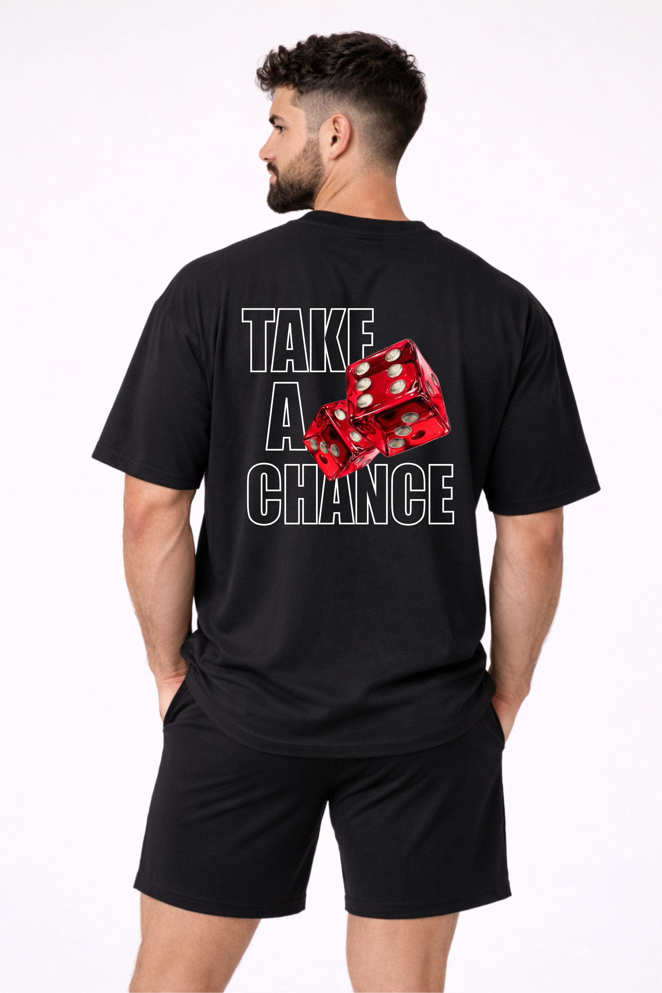 Take A Chance Graphic Oversized T‑Shirt